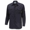 Oberon FR/Arc-Rated 7.5 oz  88/12 Safety Shirt, Button-Up, Navy, L ZFI509-L